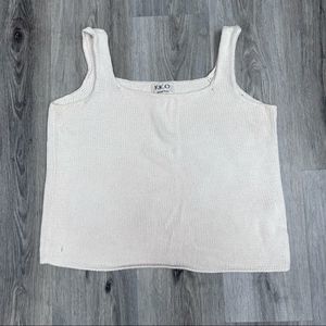 Rico Hand Knits Cream Sweater Tank